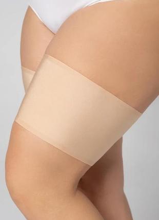 Бандалетки гладкі стрічки на стегна від натирання gabriella satin thigh band1 фото