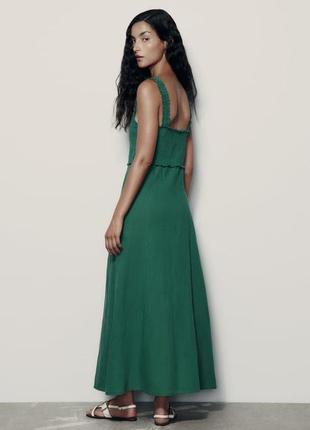 Zara -60% 💛 сукня етно лляна розкішна котон стильна хs, s, m4 фото