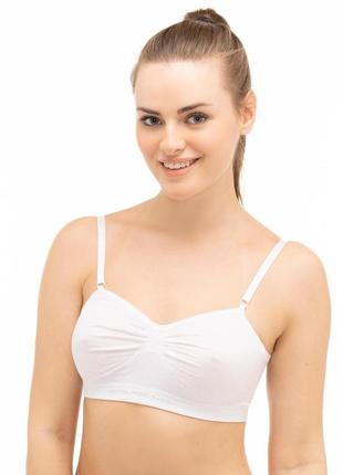 Бюстгальтер безшовний brubeck bra cotton 75c білий