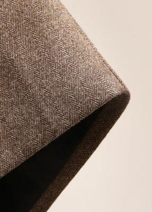 Шорти з ременем капучино 1214 коричневі брючні шорти офіційний стиль тонкий ремінь з пряжкою5 фото