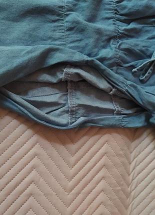 Джинсова легка міні сукня джинсовое платье летнее6 фото