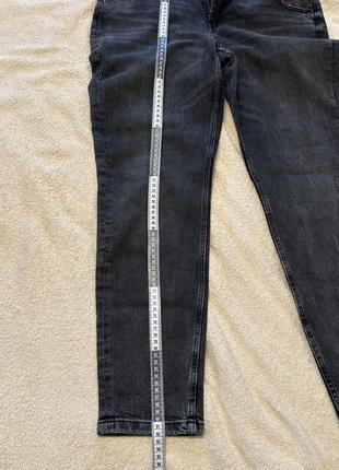 Темно-серые джинсы мом6 фото