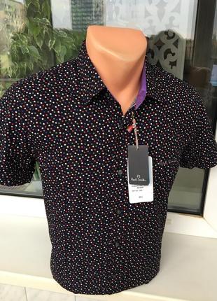 Мужская рубашка с коротким рукавом, чоловіча сорочка.4 фото