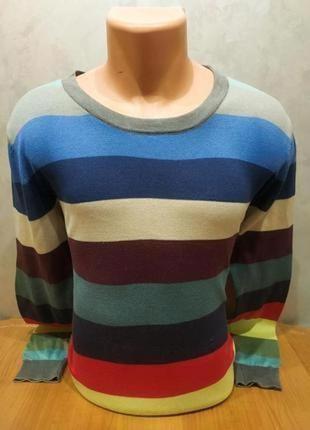 Бездоганний трикотажний светр у яскраву смужку скандинавського бренду samsøe samsøe