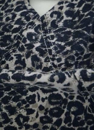 Платье миди принт leoпард льняное от next8 фото