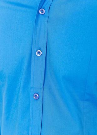 Рубашка мужская однотонная классическая, цвет голубой, 214r2016025 фото
