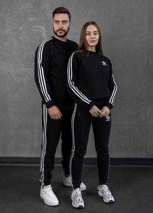 Cпортивный костюм adidas унисекс качественный на весну много размеров стильный2 фото