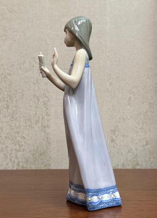 Порцелянова статуетка lladro «дівчина зі свічкою».3 фото