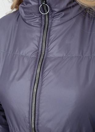 Куртка женская демисезонная темно-сиреневая5 фото