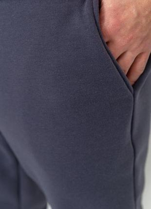Спорт штаны мужские на флисе, цвет темно-серый, 241r0015 фото