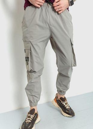 Спортивные брюки мужские тонкие стрейчевые, цвет оливковый, 157r1023 фото