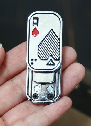 Магнітний слайдер антистрес ace of hearts card іграшка з металу фіджет5 фото