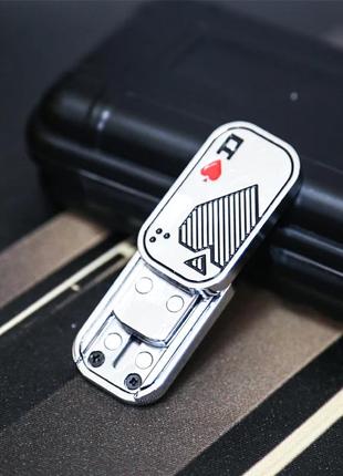 Магнітний слайдер антистрес ace of hearts card іграшка з металу фіджет1 фото