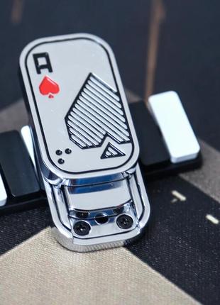 Магнітний слайдер антистрес ace of hearts card іграшка з металу фіджет3 фото