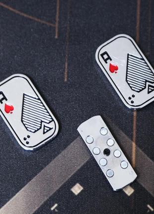 Магнітний слайдер антистрес ace of hearts card іграшка з металу фіджет7 фото