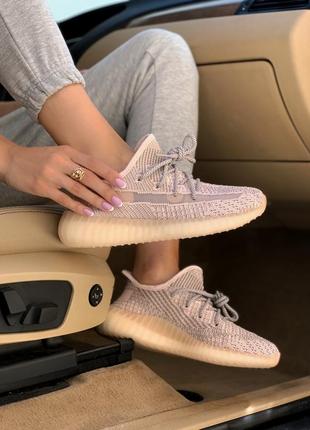 Adidas yeezy boost 350 synth pink reflective, кроссовки адидас изи 350 розовы рефлектив, кросівки ізі 3509 фото