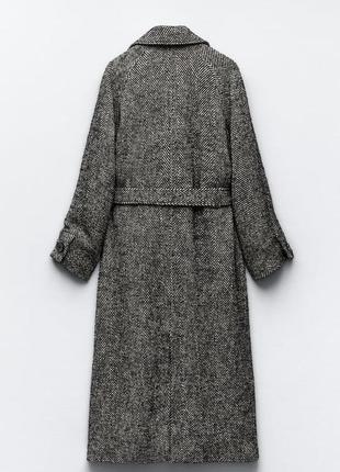 Нове пальто zara, остання колекція, довге, l2 фото
