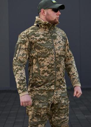 Куртка демісезонна call dragon gen 5 мм14, тактична куртка софтшел, військова куртка піксель вологозахисна5 фото