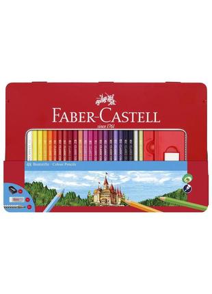 Набір олівців 48 кол. faber castell classic металева коробка (115888)