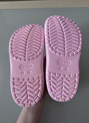 Crocs 37 pink сланцы3 фото