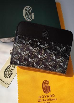 Оригинальный кошелек goyard paris котельков гаярд черный цвет