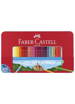 Набір олівців 60 кол. faber castell classic металева коробка (115894)