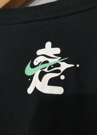 Лонгслив the nike tee dri-fit лонг, футболка с длинным рукавом в японском аниме стиле с иероглифами с лого6 фото