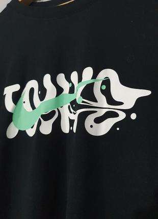 Лонгслив the nike tee dri-fit лонг, футболка с длинным рукавом в японском аниме стиле с иероглифами с лого3 фото