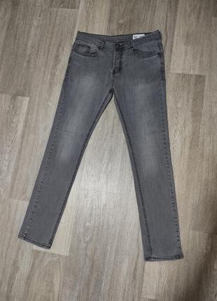 Мужские лёгкие джинсы / denim co / штаны / серые джинсы skinny / брюки / мужская одежда / чоловічий одяг /1 фото