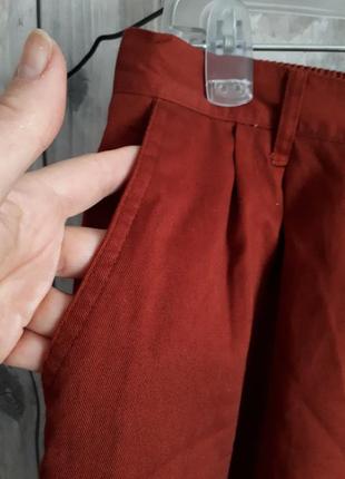 Женские шорты терракотового цвета широкие р 18 батал2 фото