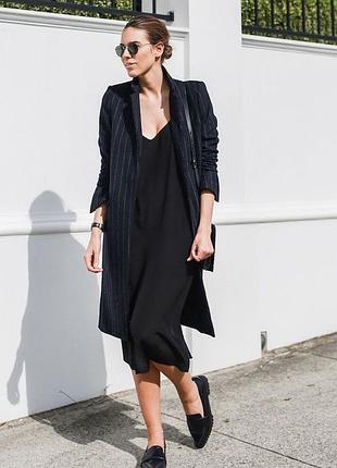 Нове пальто zara шерсть демісезон темно-синє міді