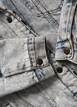 Тепла джинсова куртка шерпа berhka7 фото
