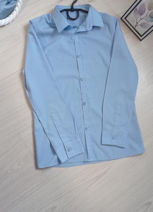 Рубашка набор рубашка с длинным рукавом голубая для мальчика2 фото