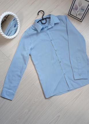 Рубашка набор рубашка с длинным рукавом голубая для мальчика3 фото