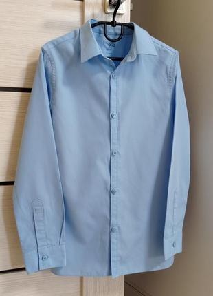 Рубашка набор рубашка с длинным рукавом голубая для мальчика6 фото