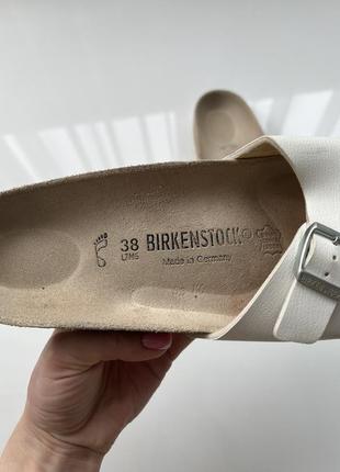 Фирменные birkenstock шлепки сланцы натуральная кожа идеальное состояние8 фото