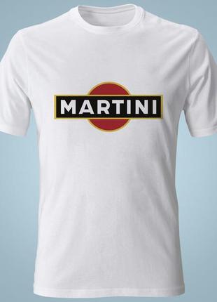 Футболка с принтом  логотип  martini xxl