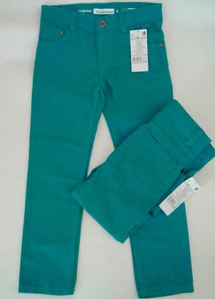 Стильні бірюзові джинси на 2 та 3 рочки 92 та 98 розміри
