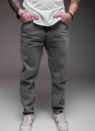 Чоловічі сірі джинси класичні1 фото