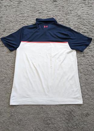 Футболка поло under armour, size m, плечі 45 підпахуи 53 довжина 735 фото