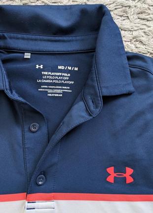 Футболка поло under armour, size m, плечі 45 підпахуи 53 довжина 733 фото