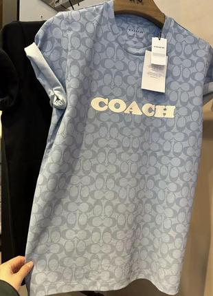 Стильная хлопковая футболка coach