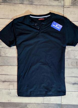 Чоловіча футболка pierre cardin з колекції voyage в чорному кольорі розмір l2 фото