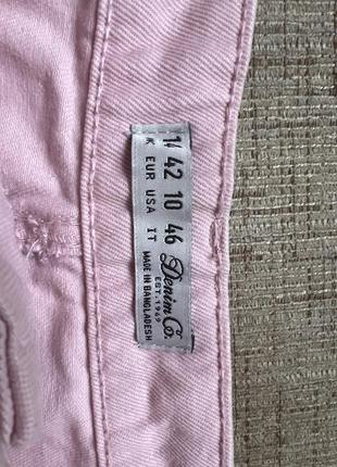 Розовая джинсовая юбка5 фото