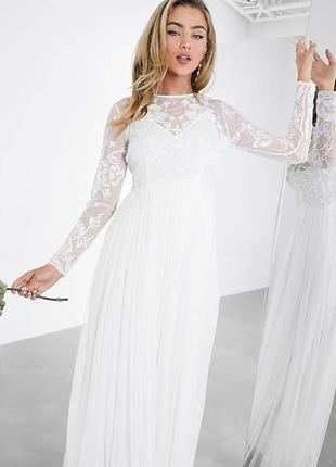 Шикарное тюлевое свадебное платье asos edition