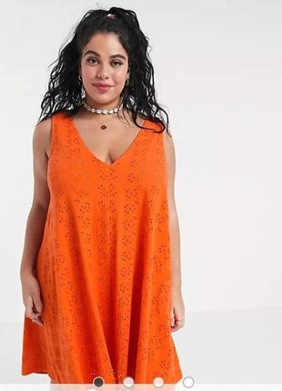 Классное яркое платье прошва батал