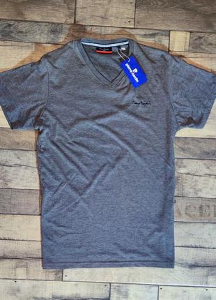 Чоловіча футболка pierre cardin з колекції voyage в сірому кольорі розмір l2 фото