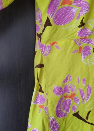 Яскрава жіноча блузка marc o'polo яркая женская блуза цветы приталенная5 фото