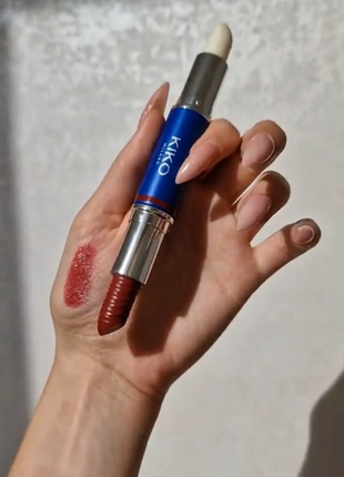 Помада с 3d эффектом kiko milano blue me 3d effect lipstick duo8 фото