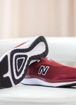 Розпродаж! new balance мокасини жіночі бордові легкі сітка текстильні весняні літні демісезонні демісезон відмінна якість10 фото